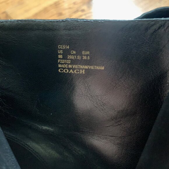 Coach Iona Bootie Black Size 9 - Picture 2 of 6